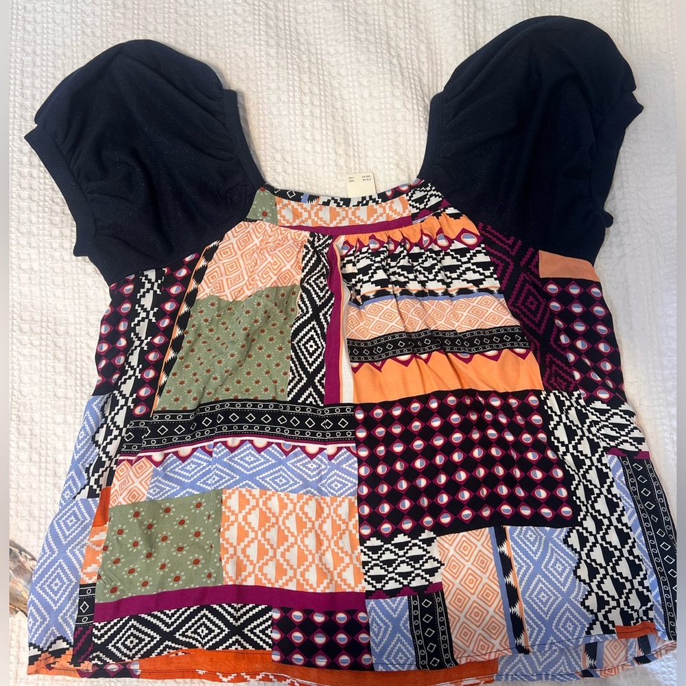 Anthropologie Maeve puff sleeve shirt size small NWT
